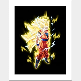 Dragon Ball Goku super Saiyan 3 Posters and Art